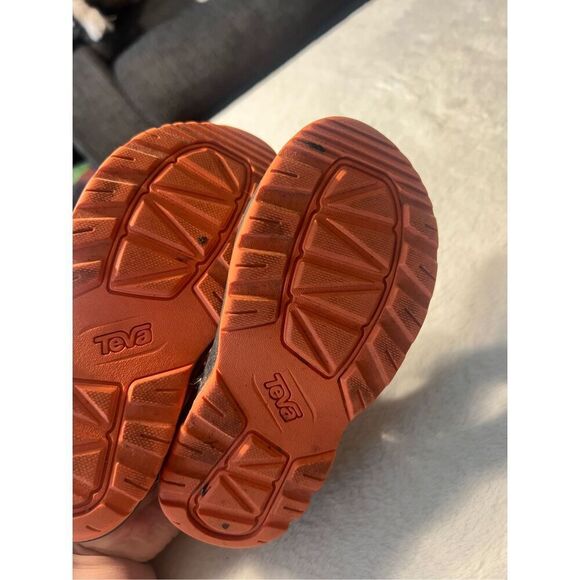 Teva Orange And Grey Sandals Kids Size 10 Toddler - Picture 11 of 11